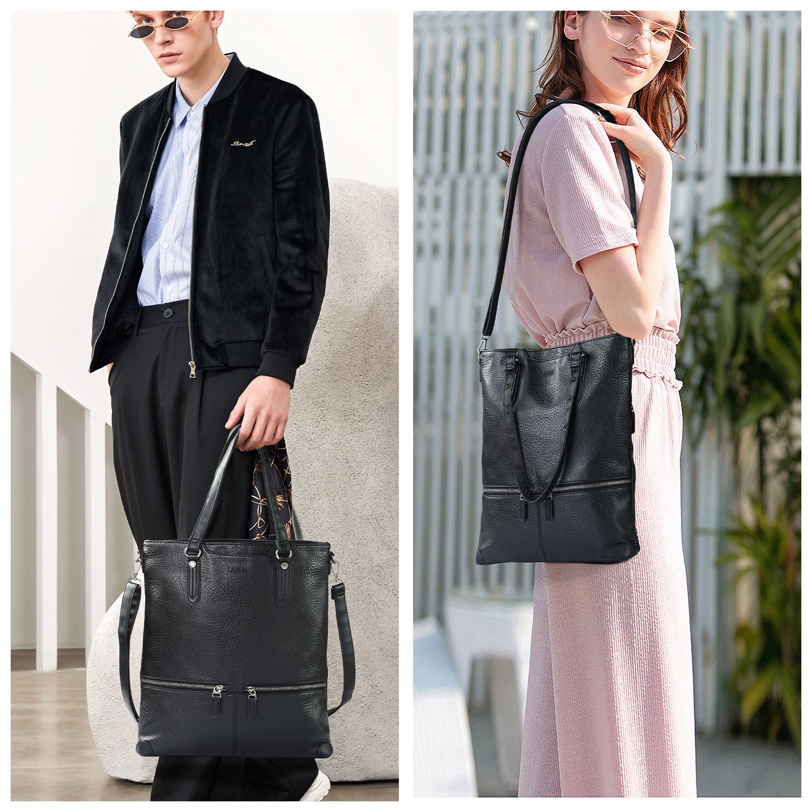 Laptop Tote Bag, Leather Work Tote for Computer Bag