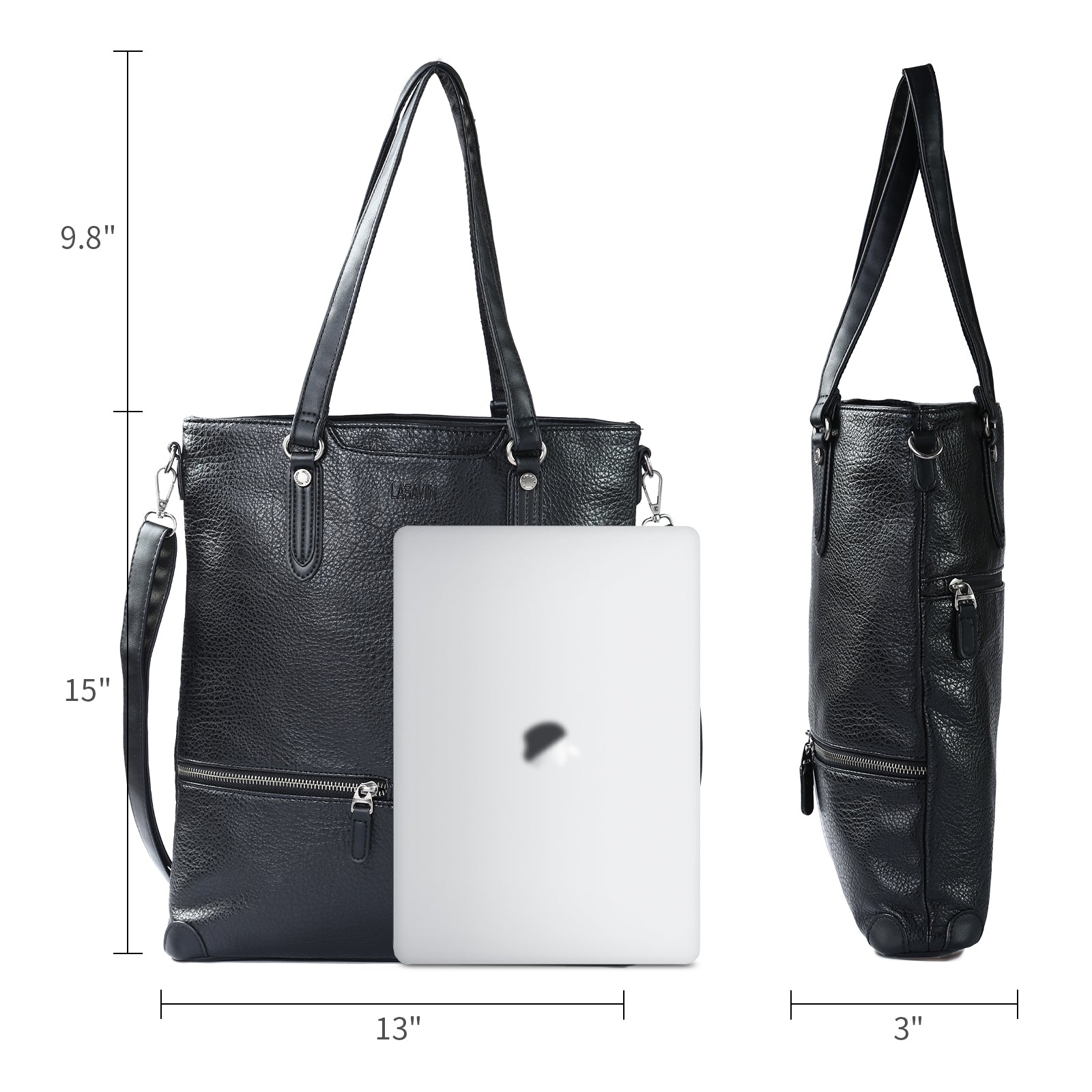 Laptop Tote Bag, Leather Work Tote for Computer Bag