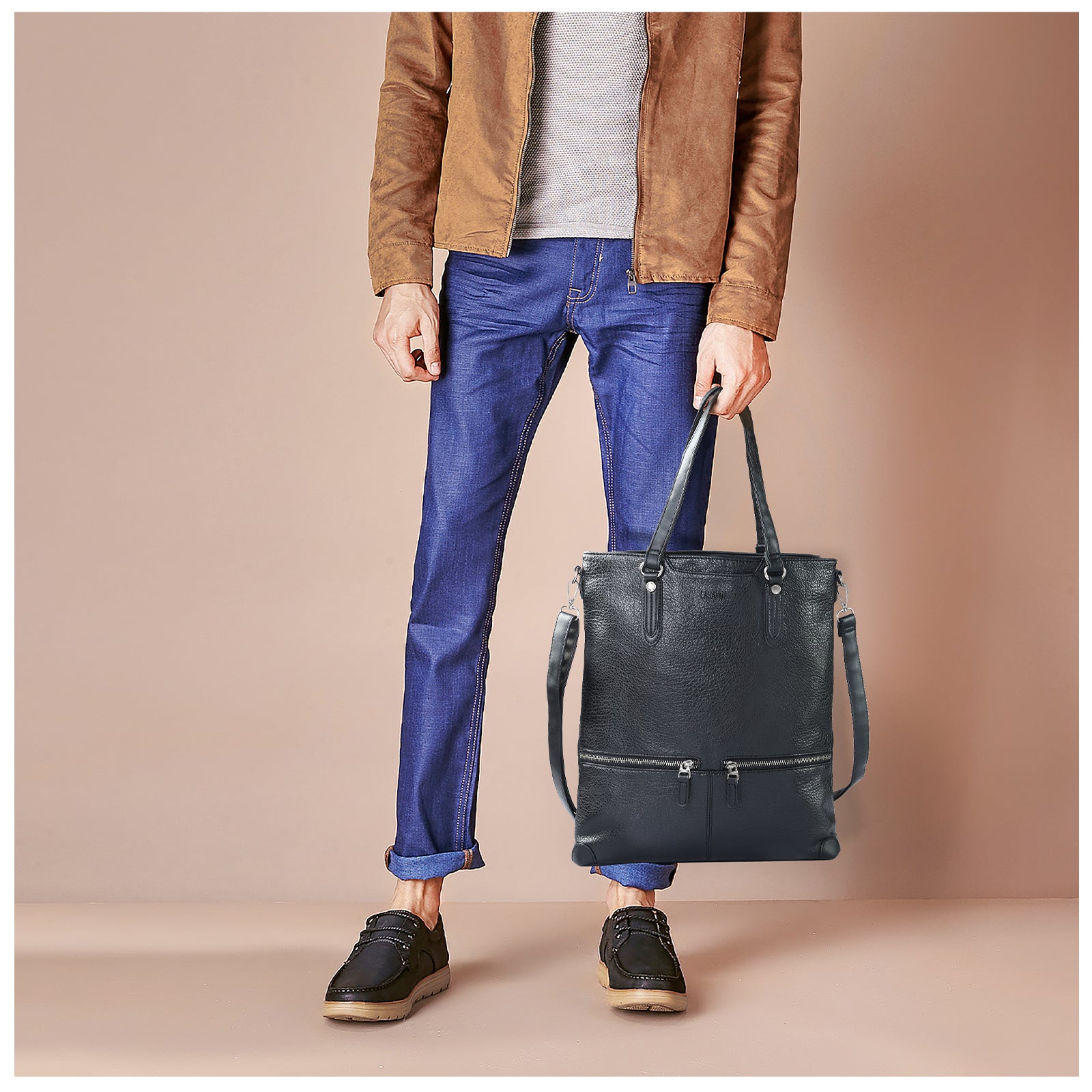 Laptop Tote Bag, Leather Work Tote for Computer Bag