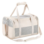 Fashion Leather Dog Carrier, Airline Approved Cat Carrier Soft Sided Pet Bag Carrier Purse