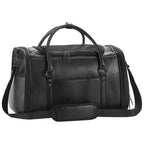 Stylish Leather Pet Carrier for Small Dogs and Cats Up to 15 lbs, Airline Approved Lightweight Travel Tote