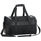 Fashion Leather Dog Carrier, Airline Approved Cat Carrier Soft Sided Pet Bag Carrier Purse