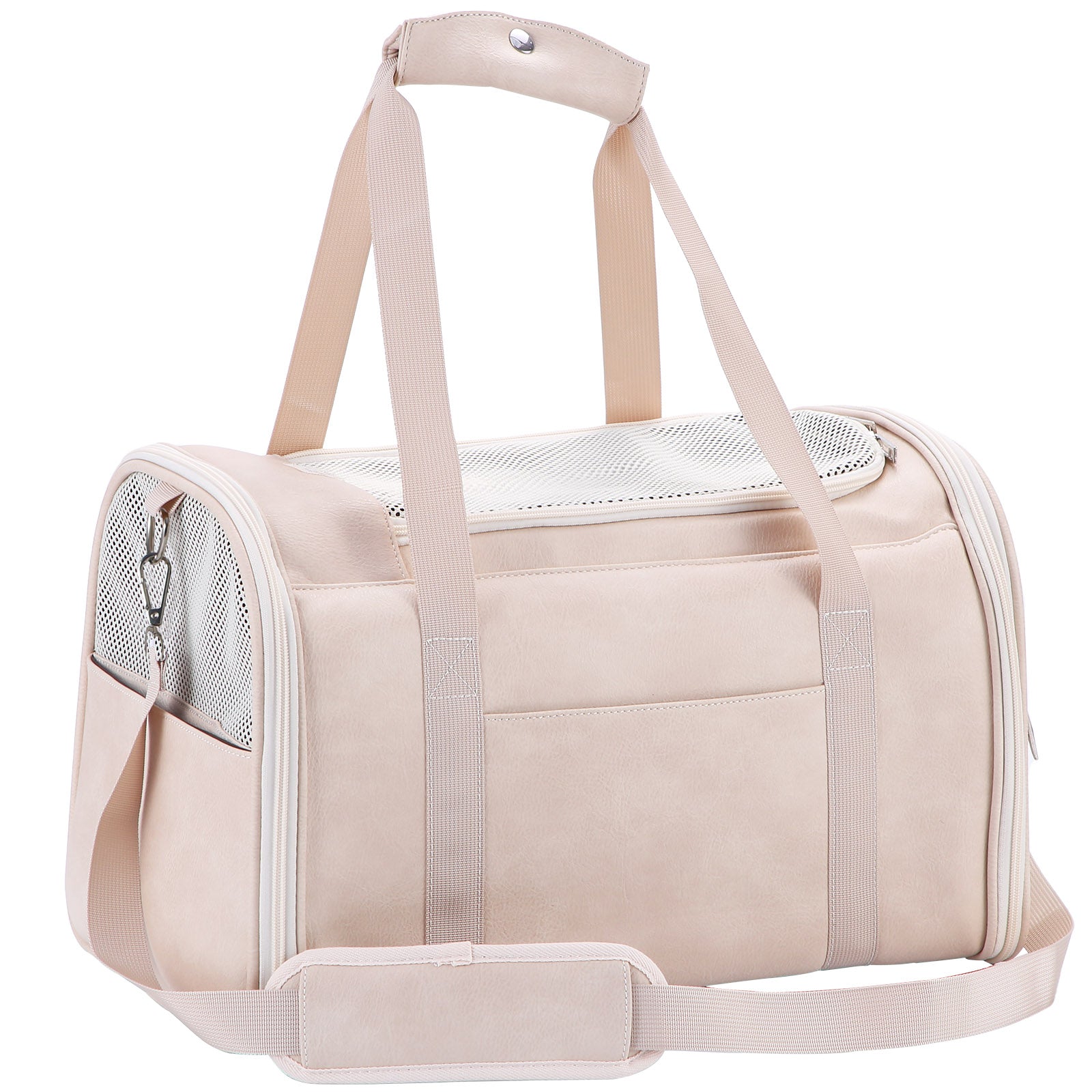 Fashion Leather Dog Carrier Cat Carrier Airline Approved Pet Carrier