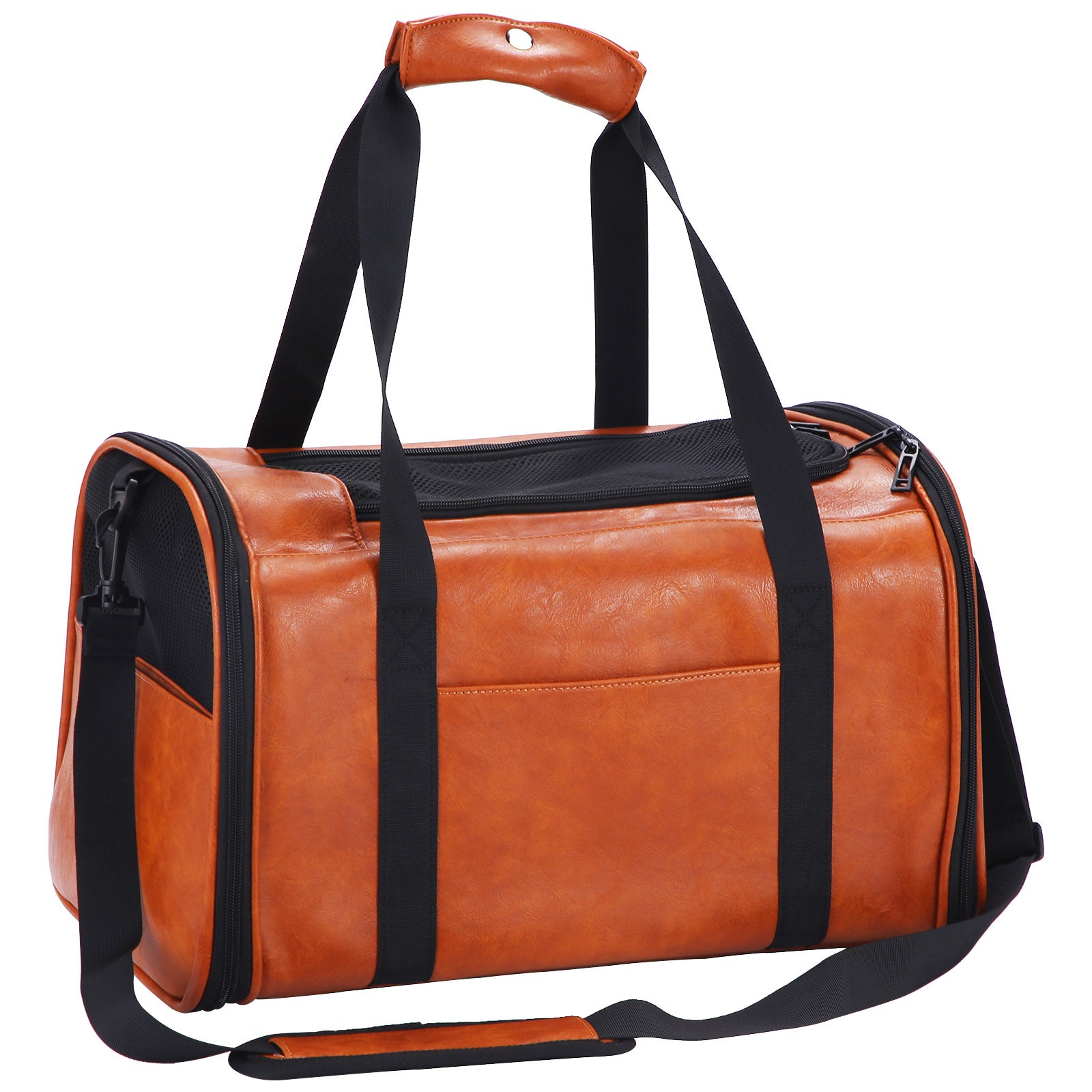 Fashion Leather Dog Carrier Cat Carrier Airline Approved Pet Carrier