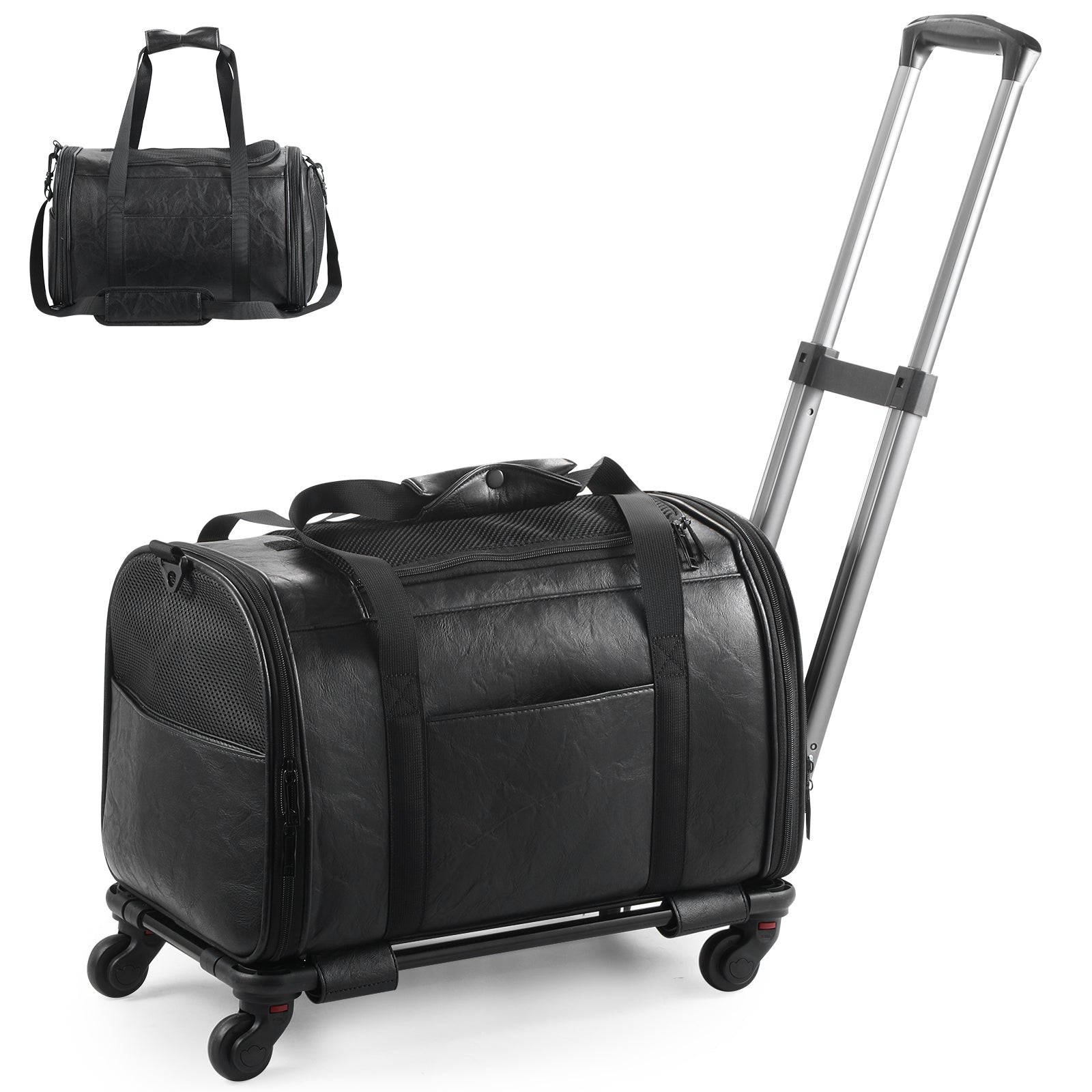Pet Carrier with Wheels, Airline Approved Travel Bag