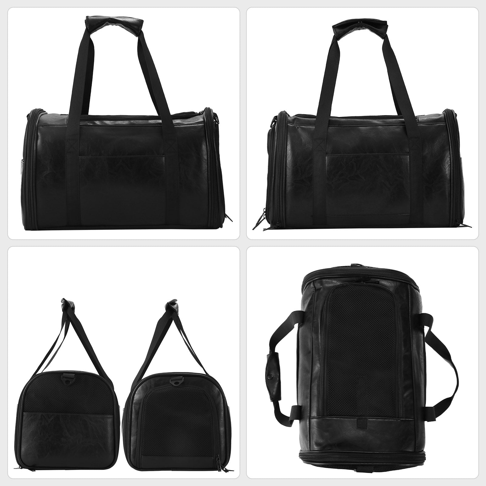 Fashion Leather Dog Carrier Cat Carrier Airline Approved Pet Carrier