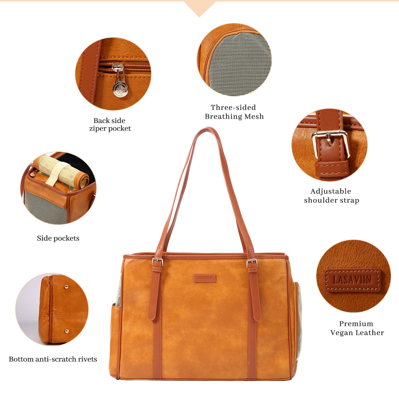 Fashion Leather Pet Carrier