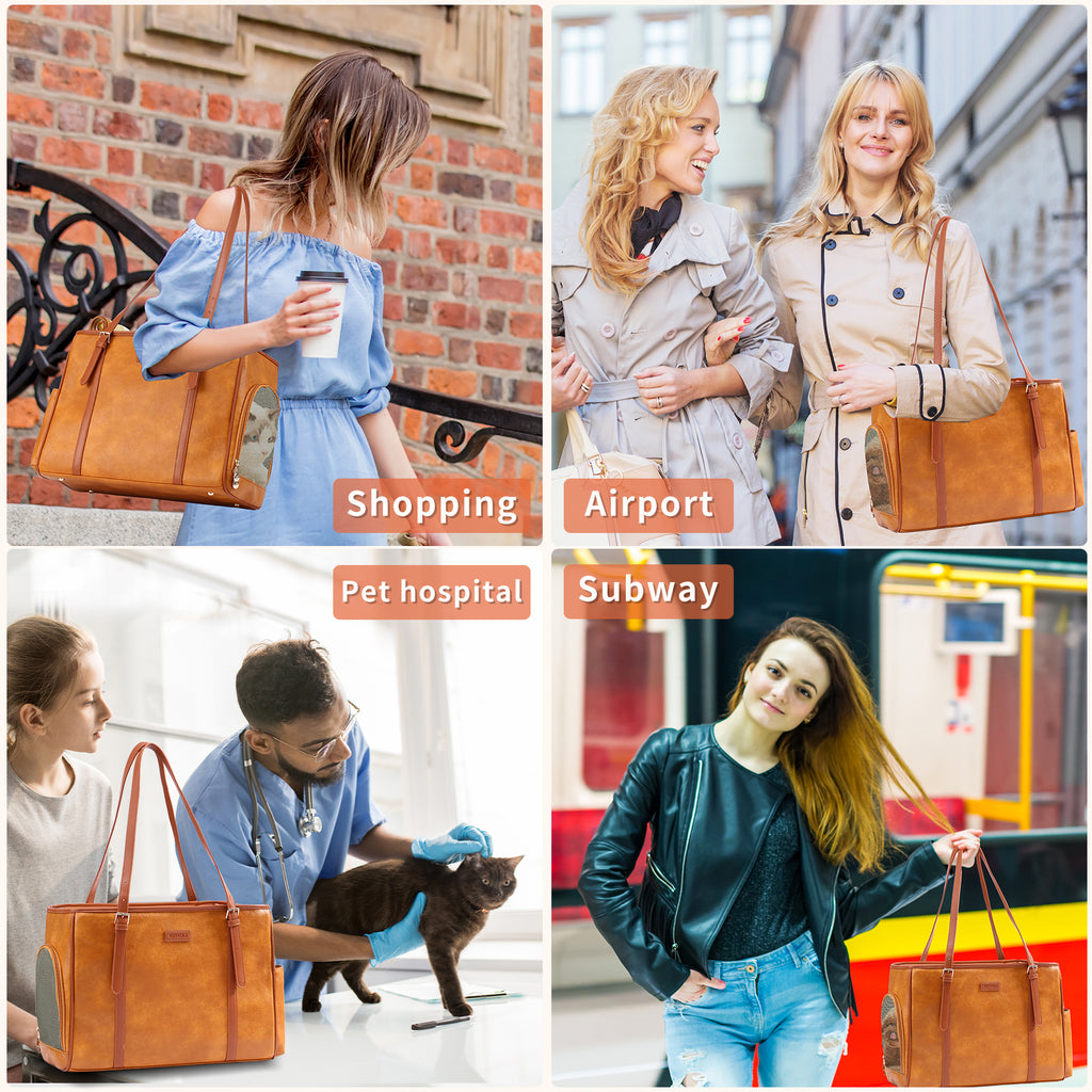 Fashion Leather Pet Carrier