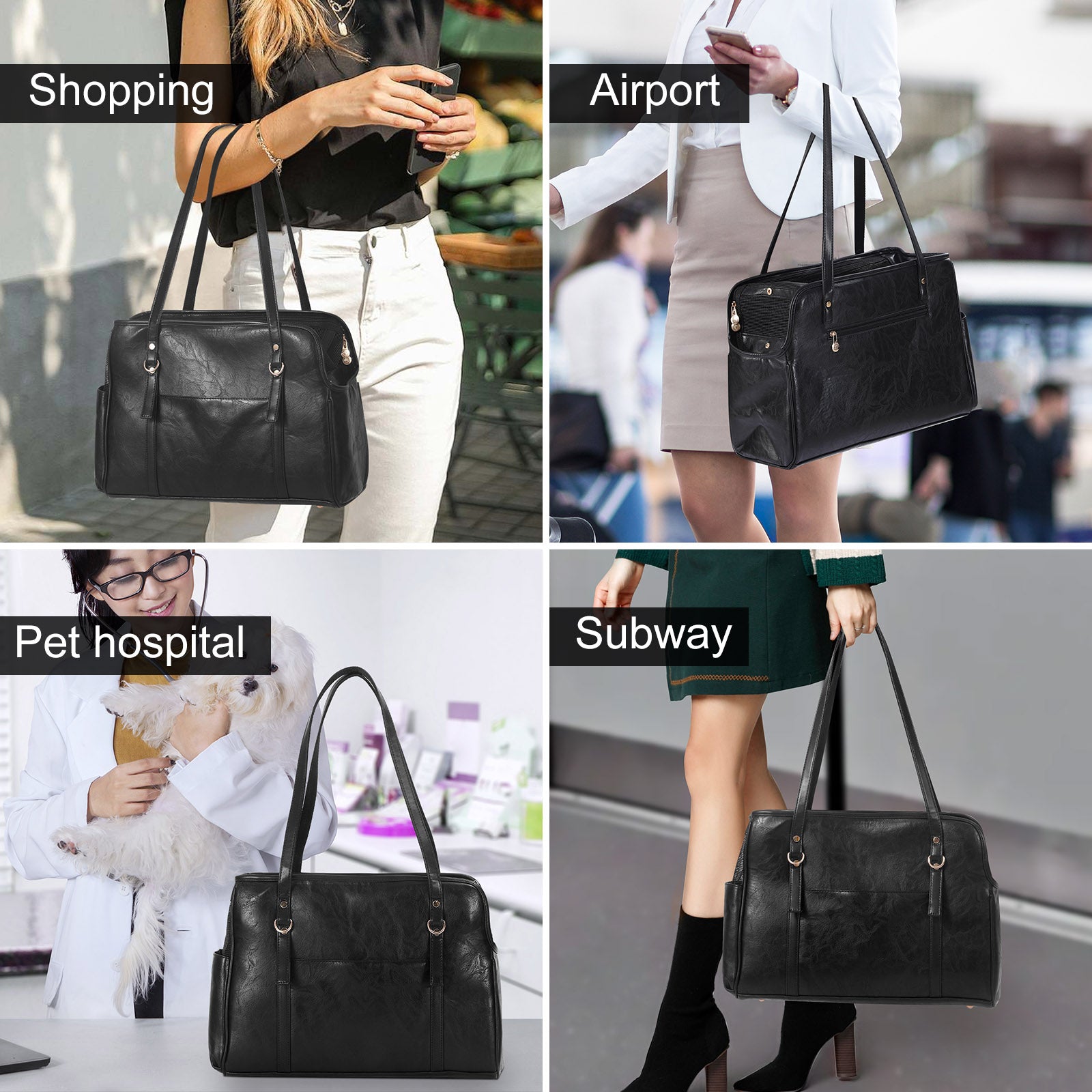 Fashion Leather Pet Carrier