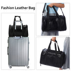 Fashion Leather Dog Carrier Cat Carrier Airline Approved Pet Carrier