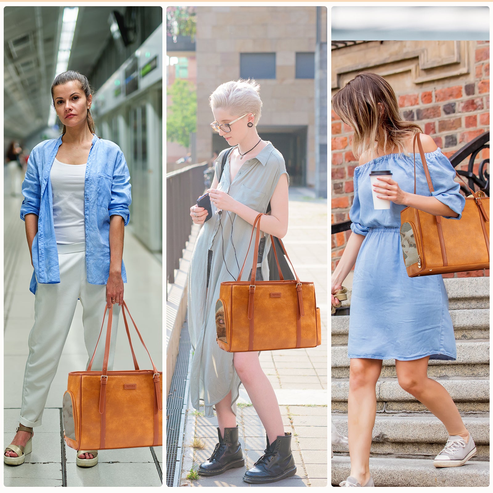 Fashion Leather Pet Carrier