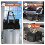 Fashion Leather Dog Carrier Cat Carrier Airline Approved Pet Carrier