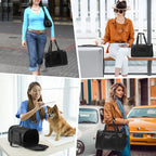 Fashion Leather Dog Carrier Cat Carrier Airline Approved Pet Carrier